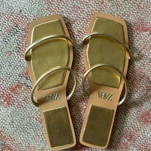 Zara gold slides